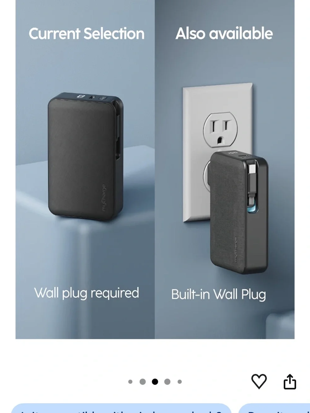 Portable Power Bank Charger - Black